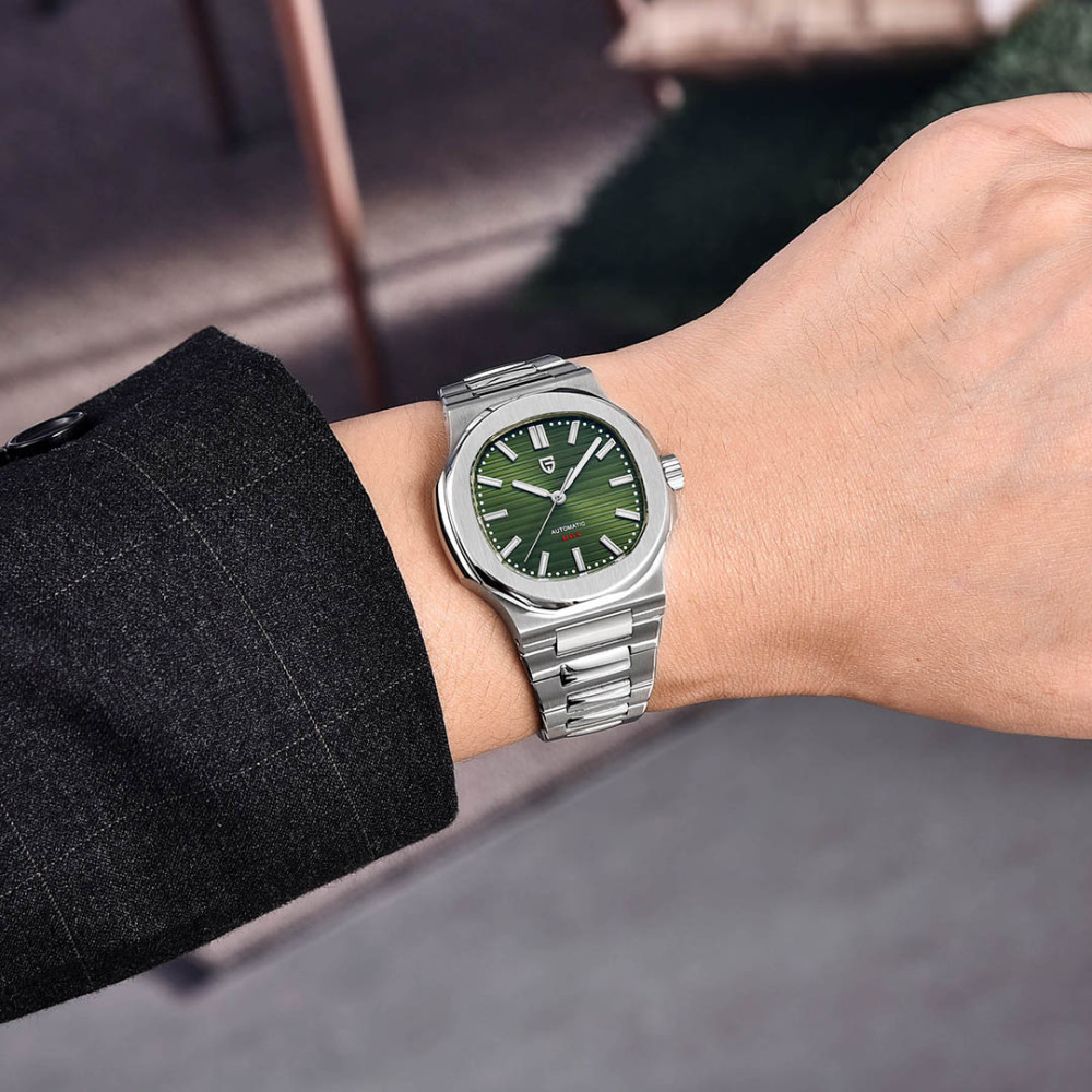 PAGANI DESIGN New Men's Automatic Watches 40mm Luxury Stainless Steel Casual Waterproof Wrist Watches Sapphire Dial Glass PD1728