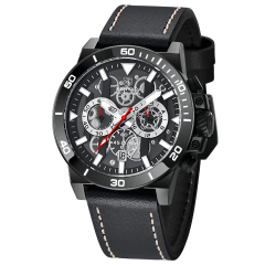 full black leather BY5197M