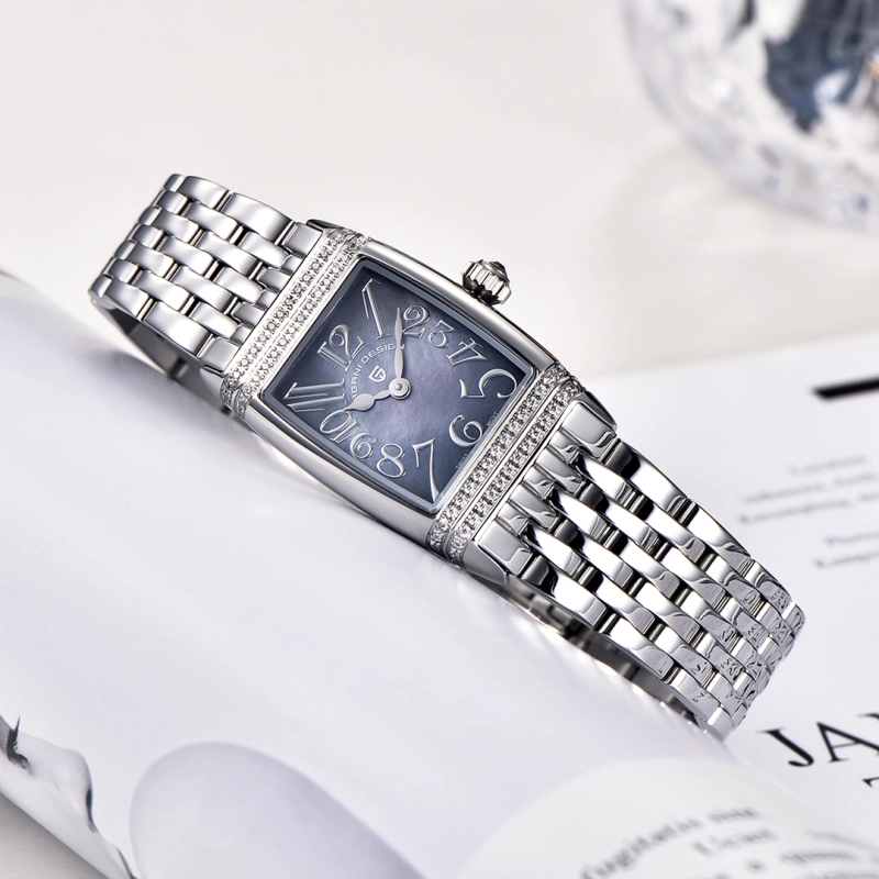 PAGANI DESIGN Luxury Women's Watches Stainless Steel Quartz Wrist Watches for Women PD1737L Gold Dress Wristwatches