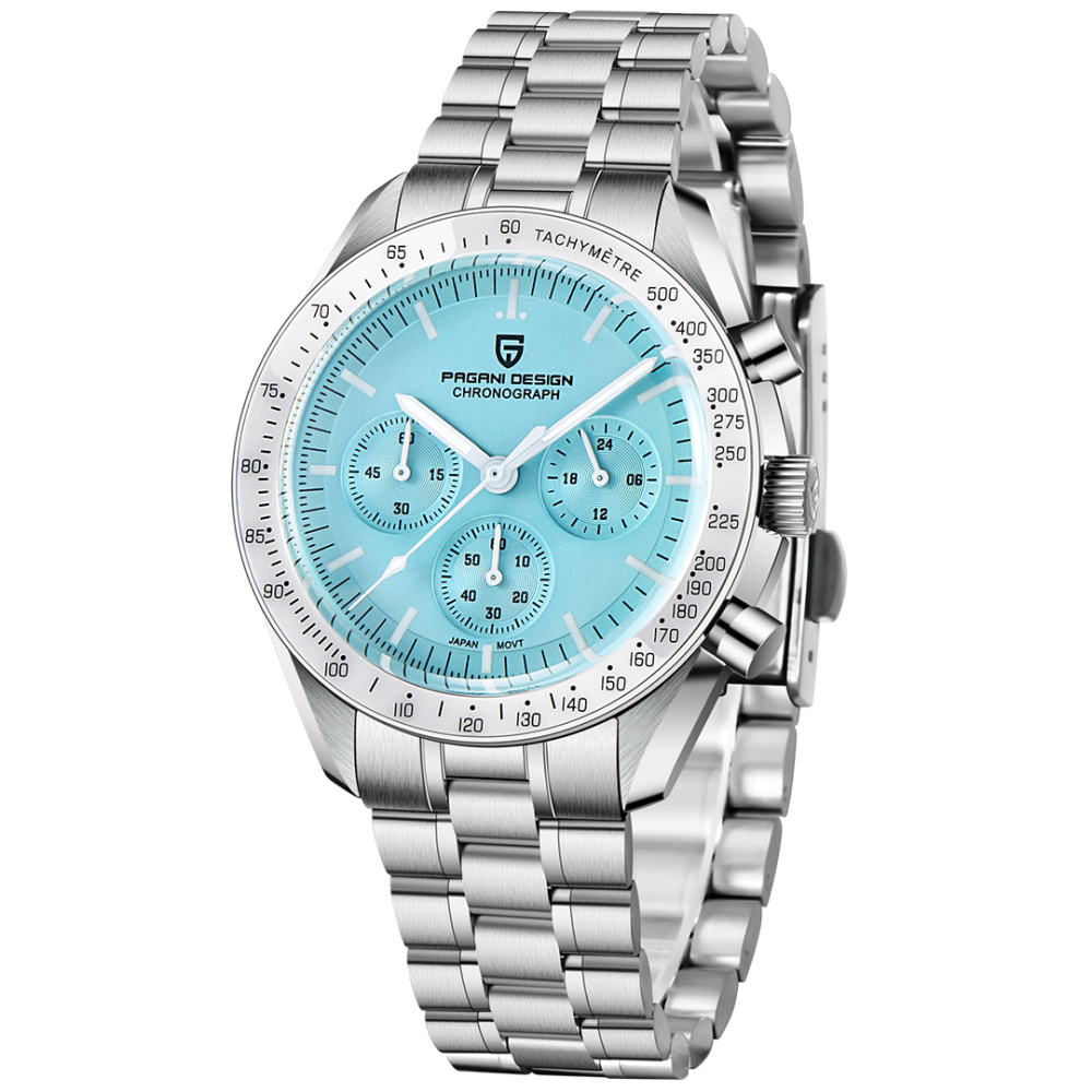 PAGANI DESIGN PD-1701 Men's Quartz Watches New Release full Stainless Steel Waterproof Sports Chronograph Wrist Watch for Men