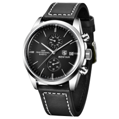 silver black black leather BY5187M