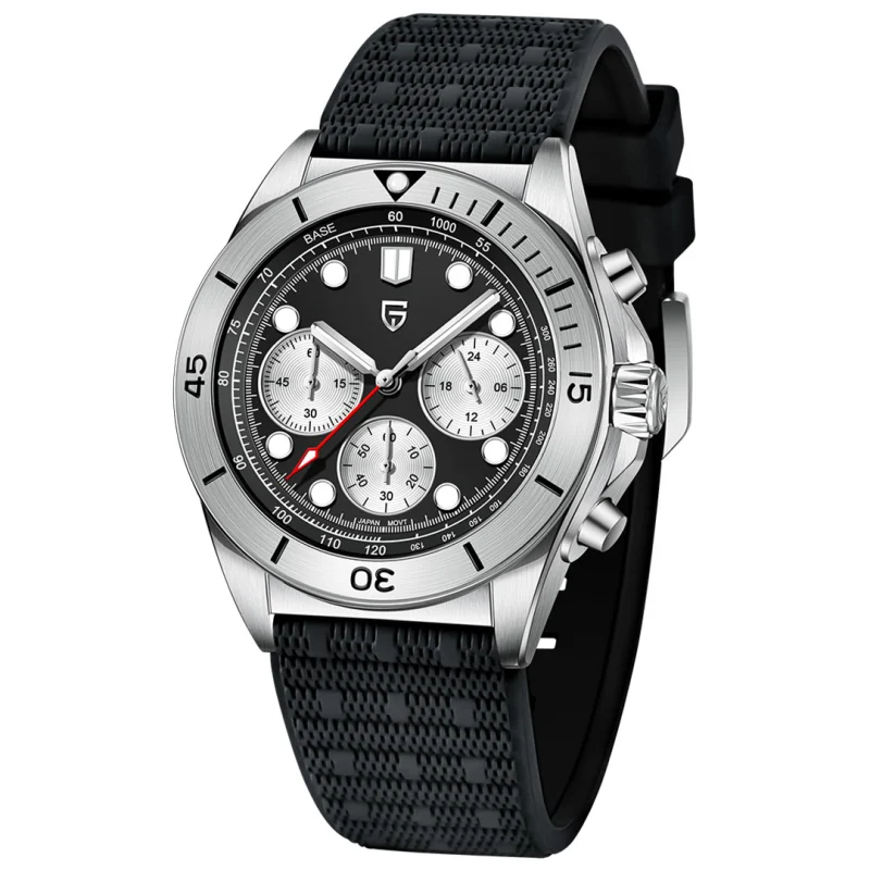 PAGANI DESIGN PD-1705V2 Men's Quartz Watches Stainless Steel Waterproof 42mm Chronograph Sport Wrist Watch for Men