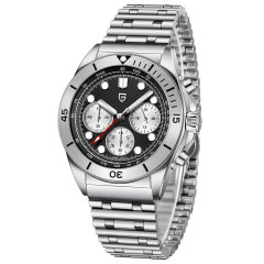 silver black steel band PD1705V2