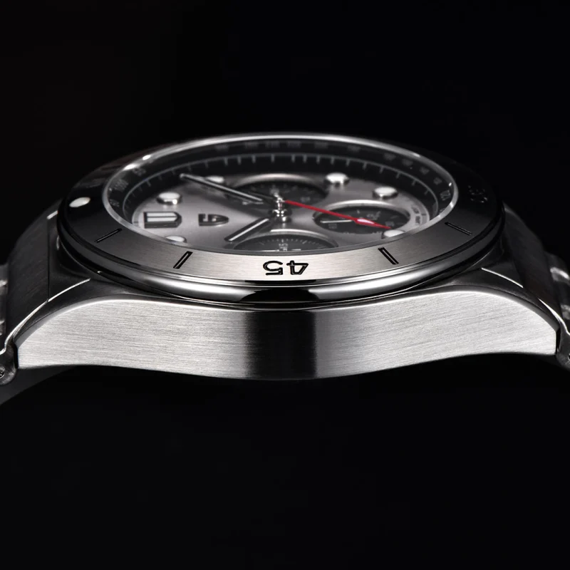 PAGANI DESIGN PD1705V2 Men's Quartz Watches Stainless Steel Waterproof 42mm Chronograph Sport Wrist Watch for Men