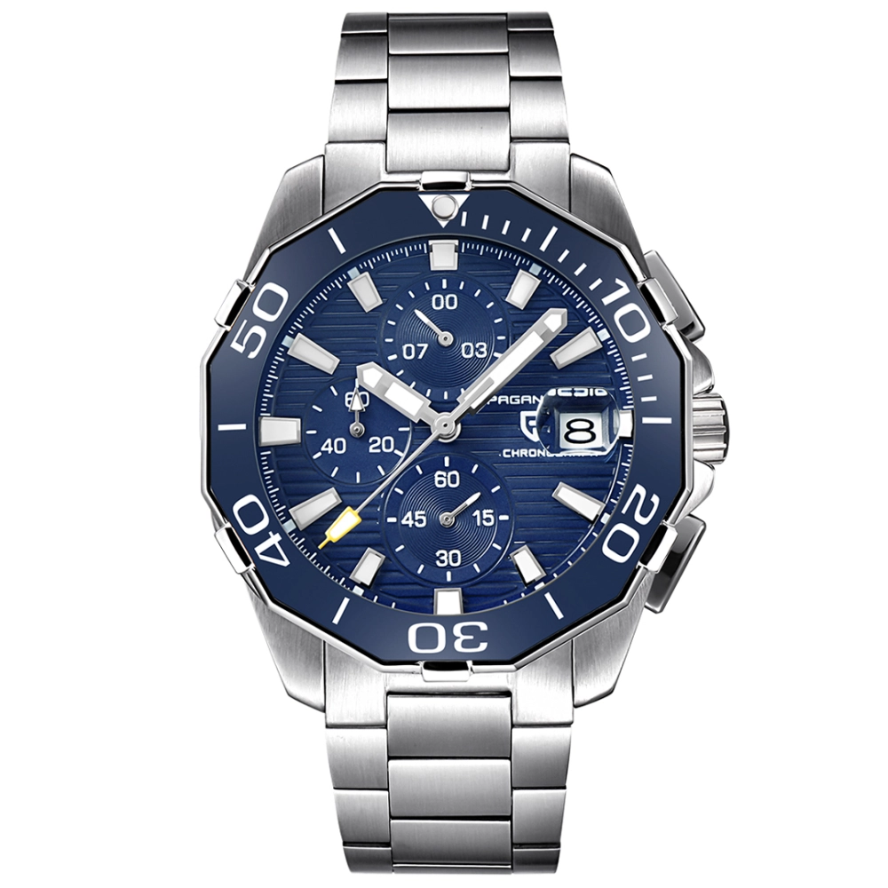 PAGANI DESIGN PD-1617 Classic Men's Watches Stopwatch Waterproof Stainless  Steel Wrist Watch for Men Ceramic Bezel Unique Design Watches