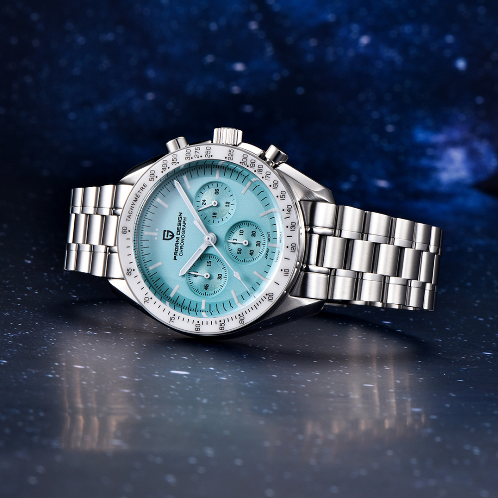 PAGANI DESIGN PD-1701 Men's Quartz Watches 40mm New Release full Stainless Steel Waterproof Sports Chronograph Wrist Watch for Men Sapphire Dial Glass