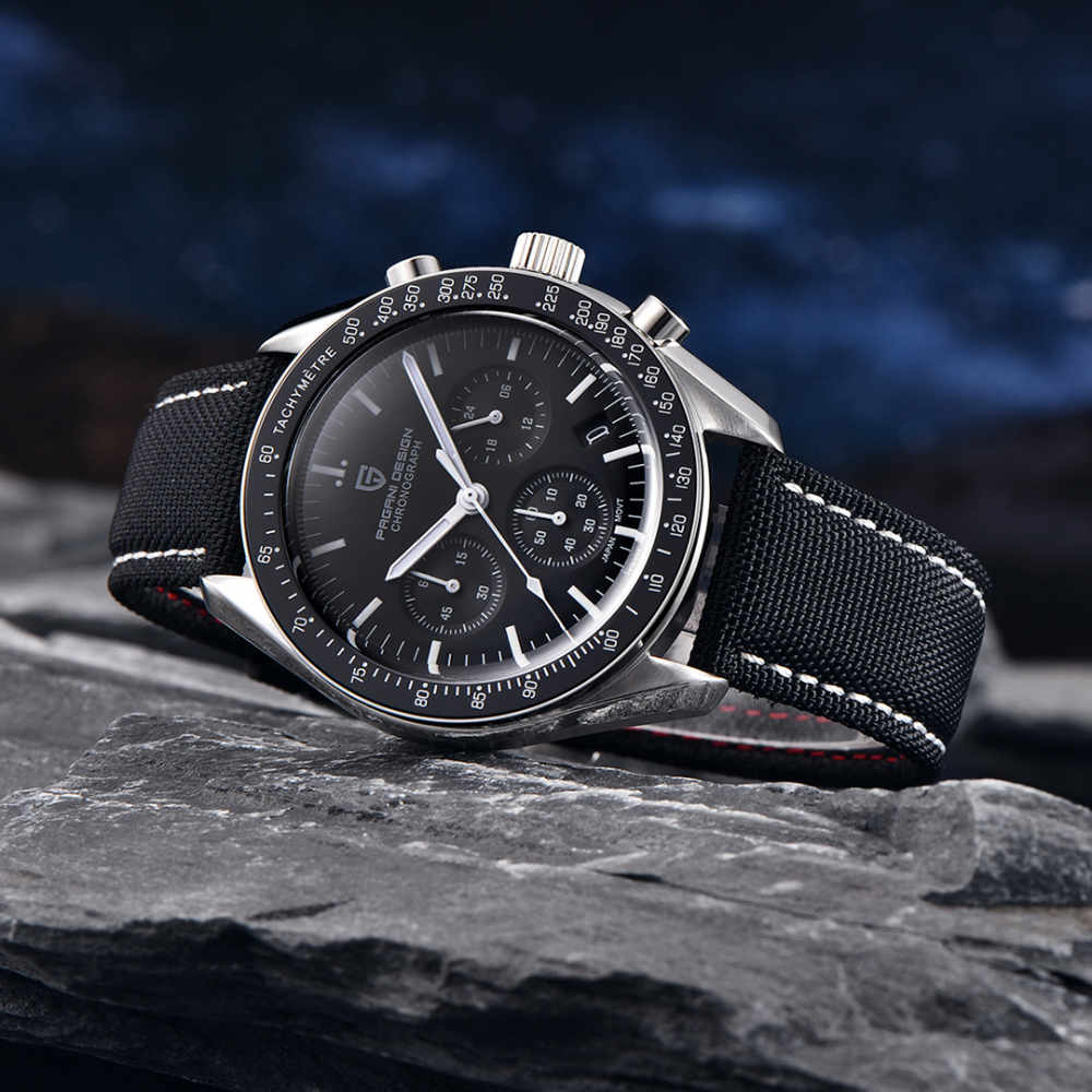 PAGANI DESIGN PD-1701 Men's Quartz Watches 40mm New Release full Stainless Steel Waterproof Sports Chronograph Wrist Watch for Men Sapphire Dial Glass