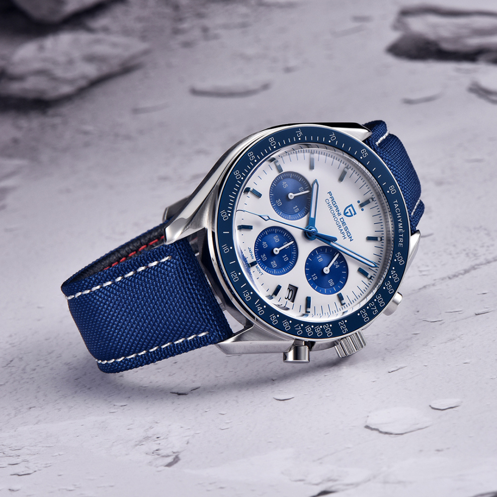 PAGANI DESIGN PD-1701 Men's Quartz Watches 40mm New Release full Stainless Steel Waterproof Sports Chronograph Wrist Watch for Men Sapphire Dial Glass