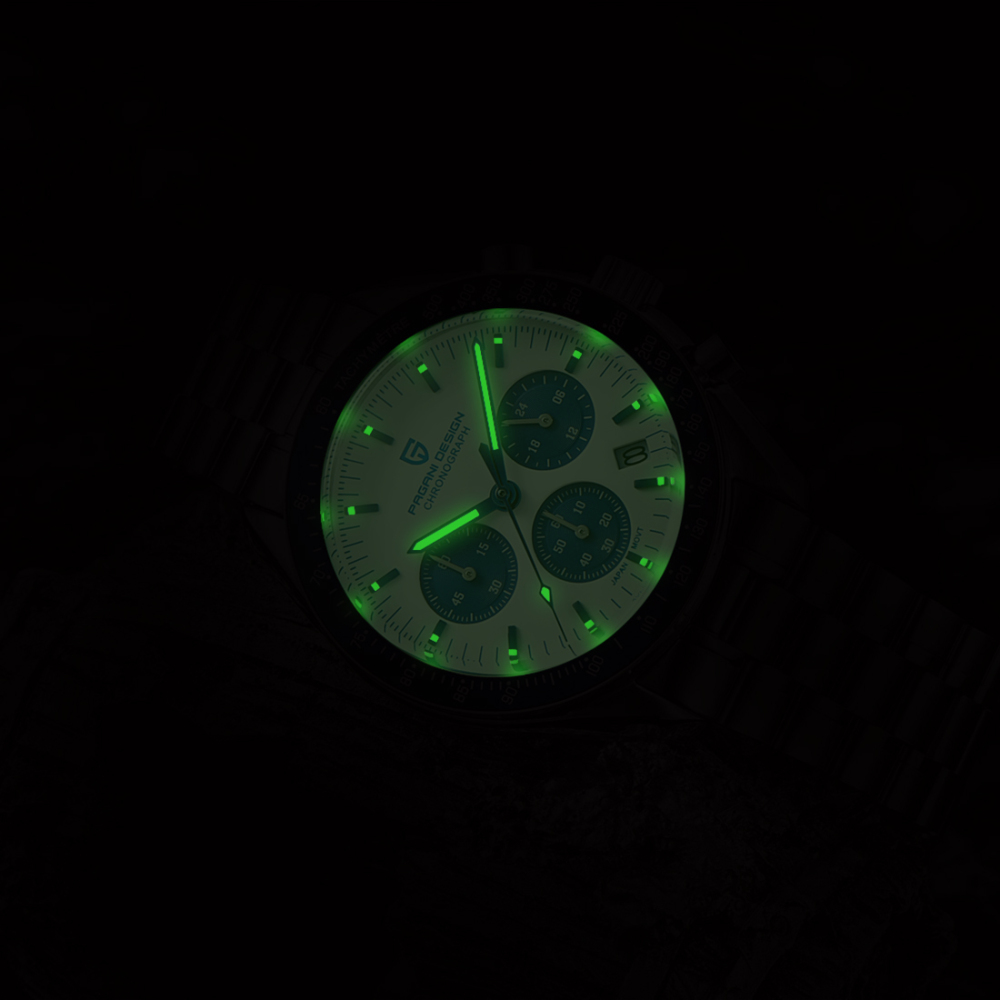 PAGANI DESIGN PD-1701 Men's Quartz Watches 40mm New Release full Stainless Steel Waterproof Sports Chronograph Wrist Watch for Men Sapphire Dial Glass