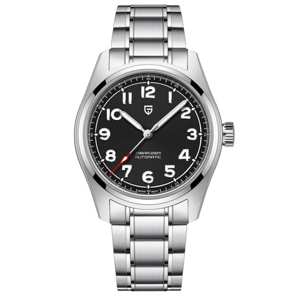 PAGANI DESIGN PD-1717 Men's Automatic Mechanical Watches with 38mm Case full Stainless Steel Business Waterproof Wrist Watch for Men