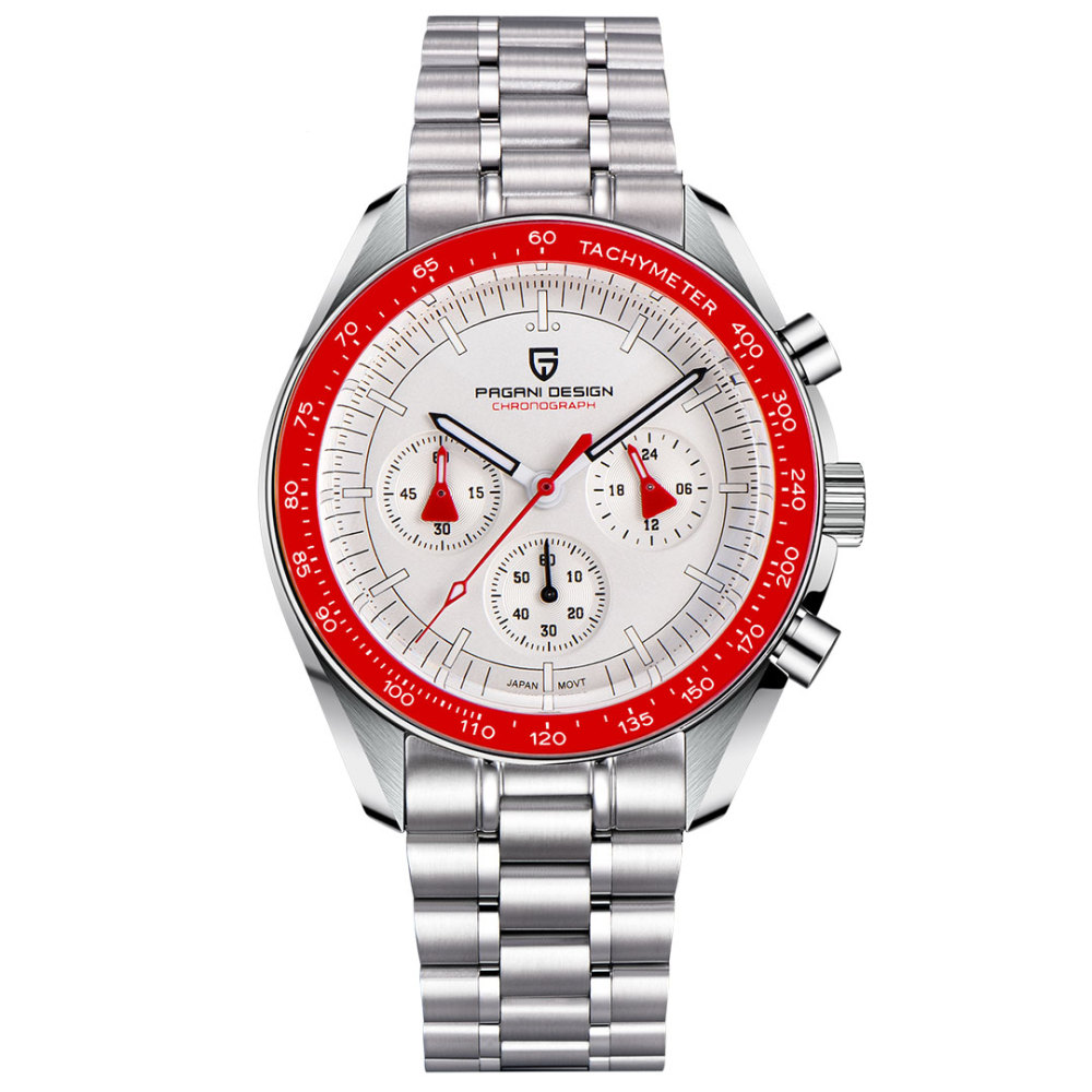 PAGANI DESIGN PD-1701 Men's Quartz Watches New Release full Stainless Steel Waterproof Sports Chronograph Wrist Watch for Men