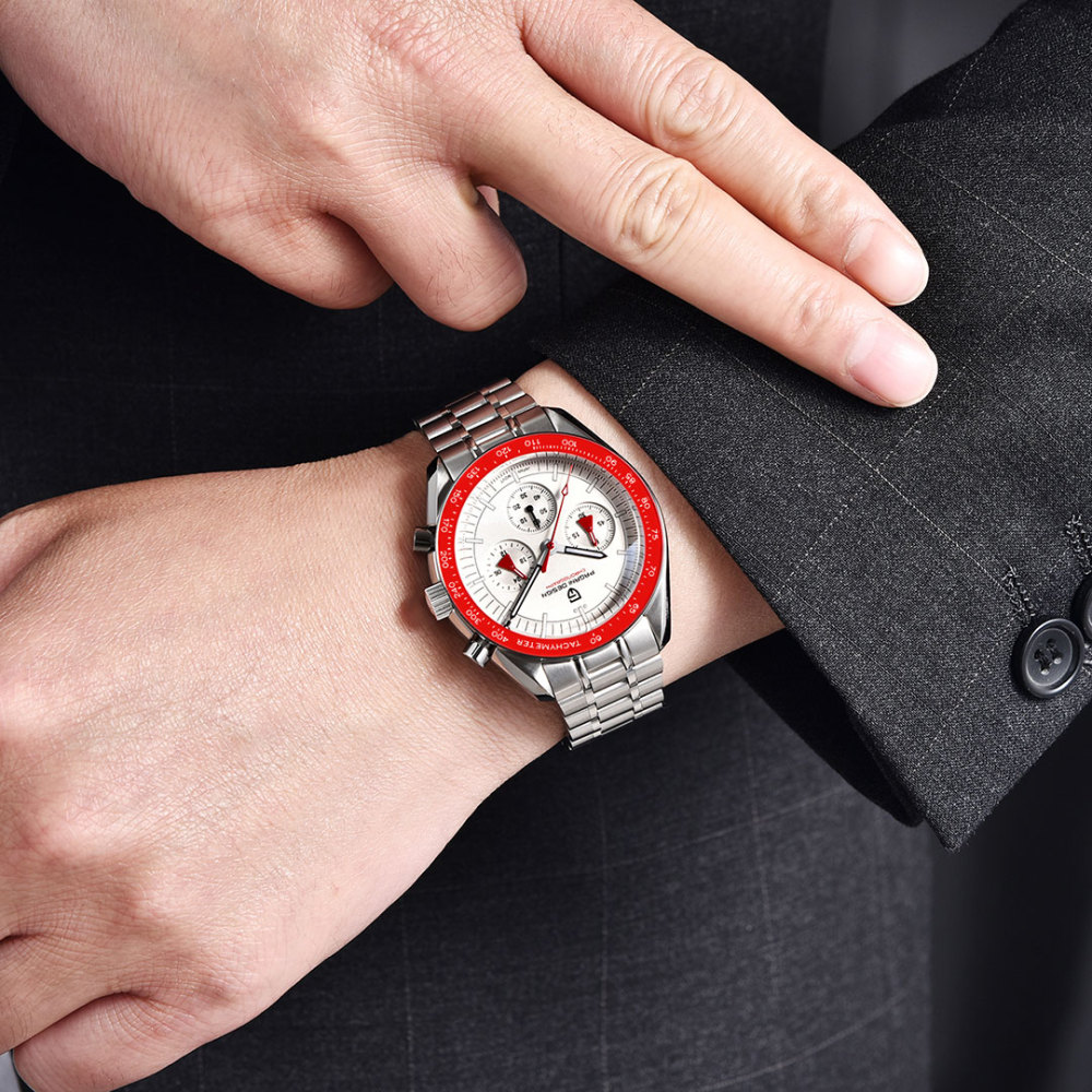 PAGANI DESIGN PD-1701 Men's Quartz Watches New Release full Stainless Steel Waterproof Sports Chronograph Wrist Watch for Men