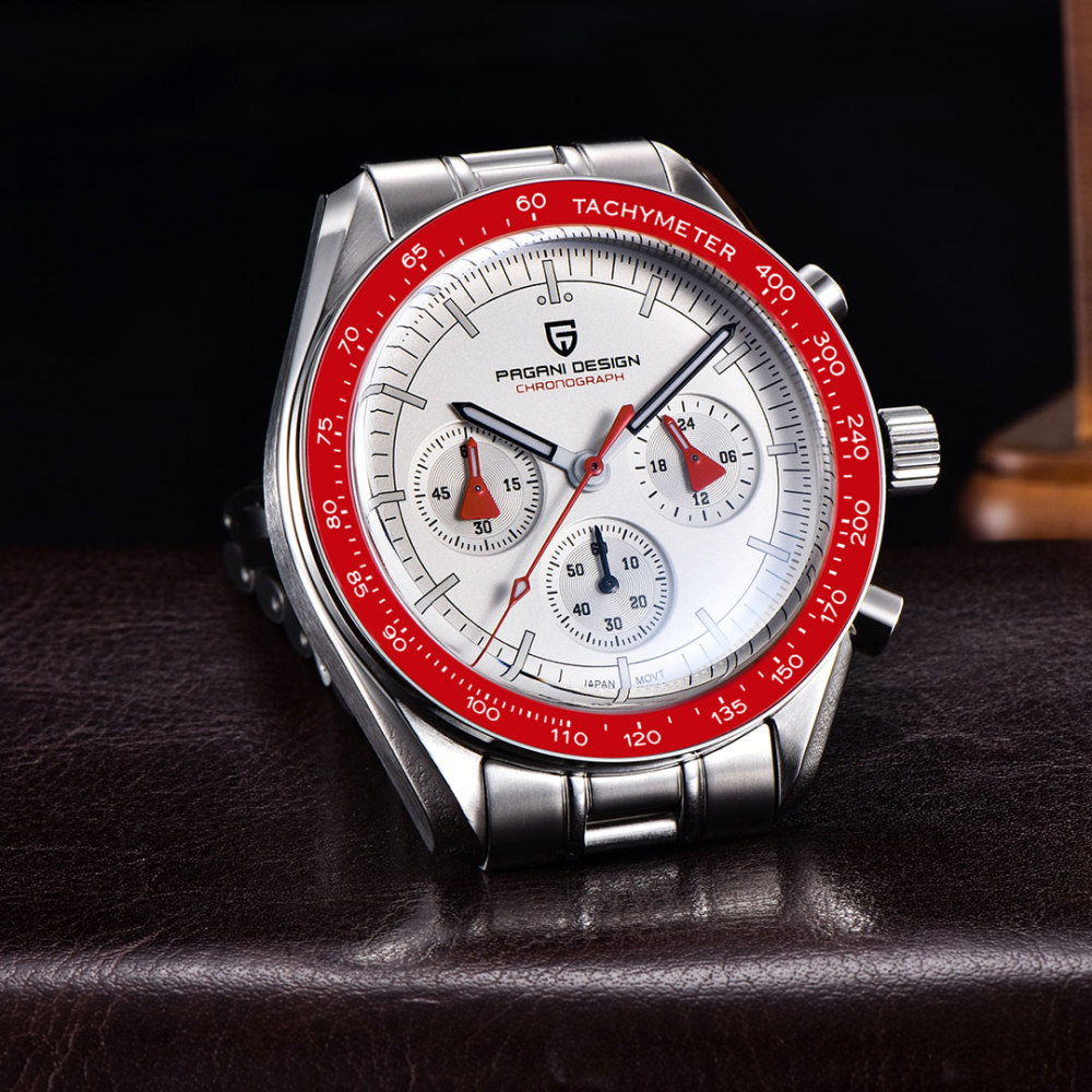 PAGANI DESIGN PD-1701 Men's Quartz Watches New Release full Stainless Steel Waterproof Sports Chronograph Wrist Watch for Men