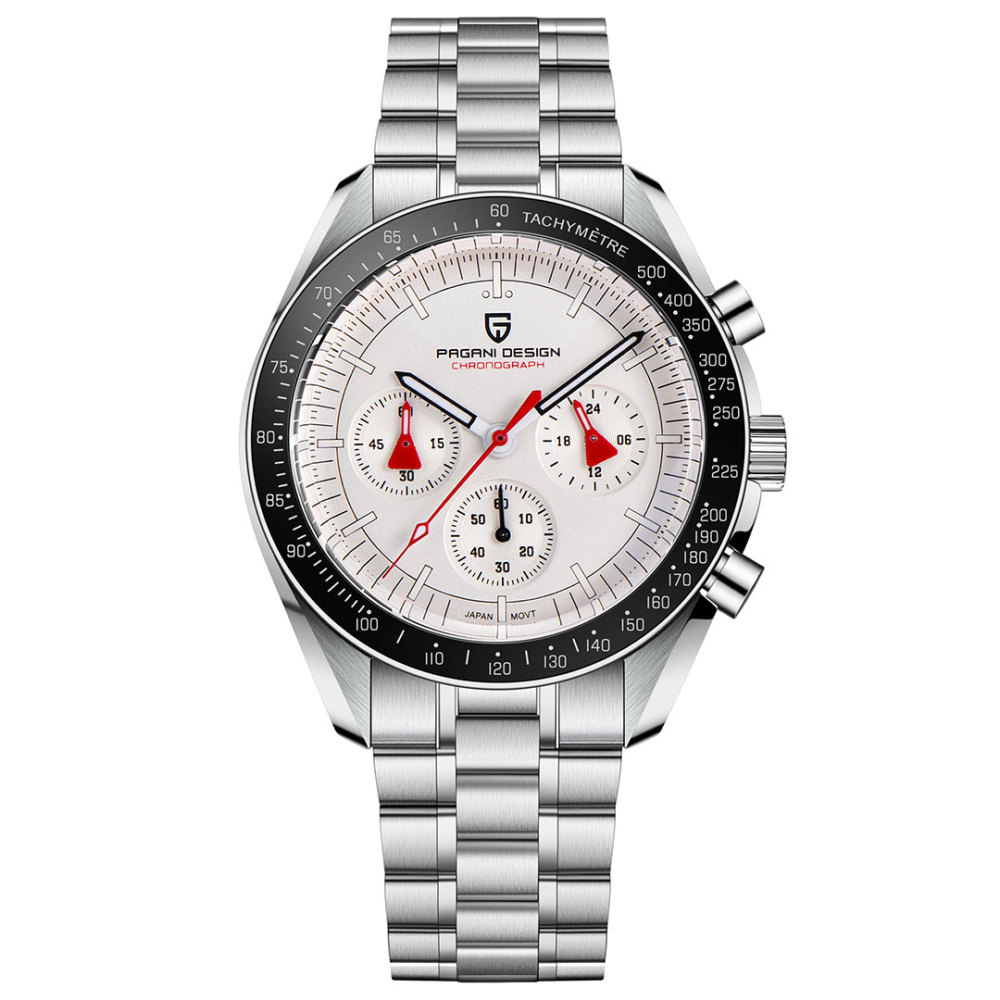 PAGANI DESIGN PD1701 Men's Quartz Watches 40mm New Release full Stainless Steel Waterproof Sports Chronograph Wrist Watch for Men Sapphire Dial Glass