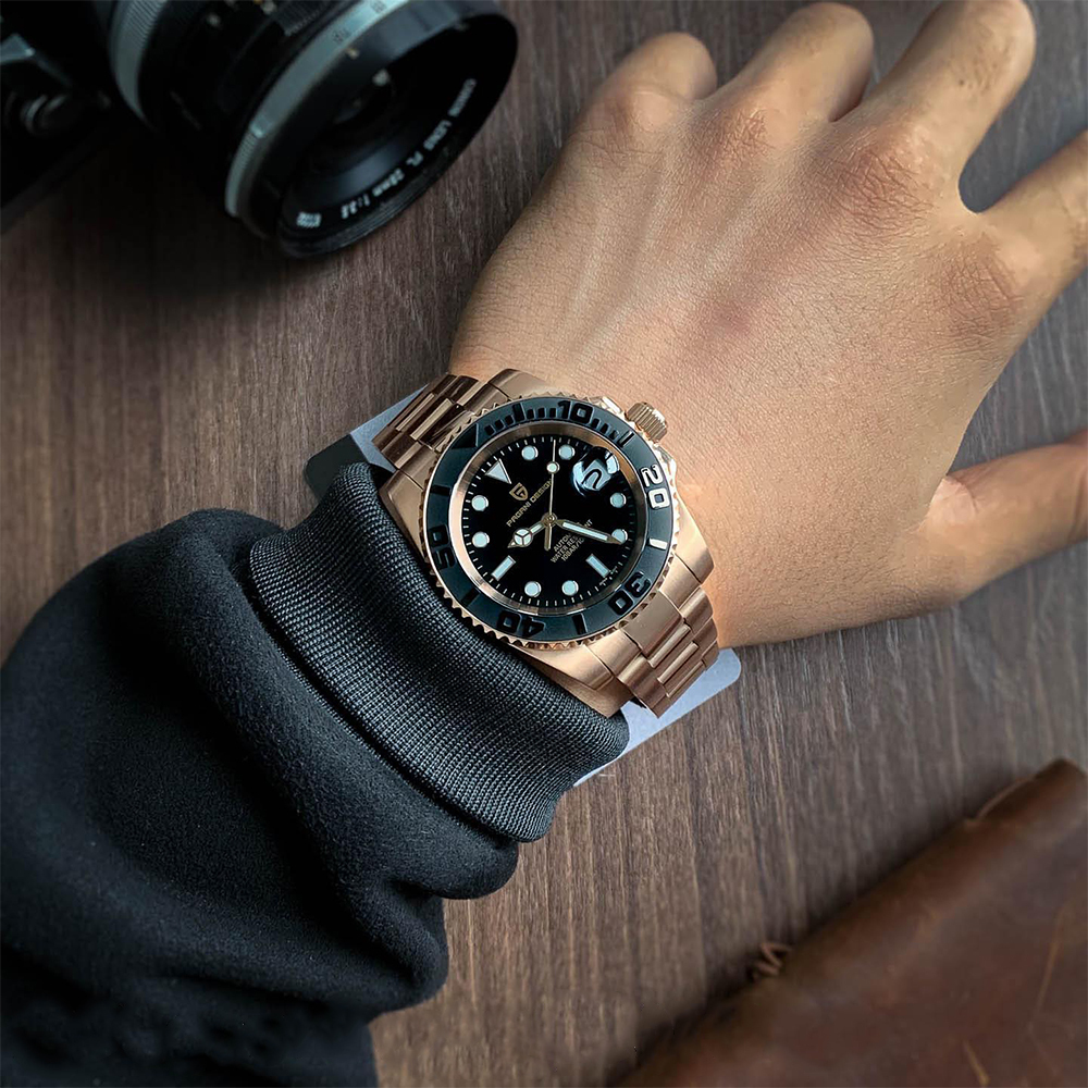 PAGANI DESIGN PD-1651 Automatic Men's Watches Mechanical Stainless Steel Fashion Wrist Watch with NH35A Movement Sapphire Ceramic Bezel
