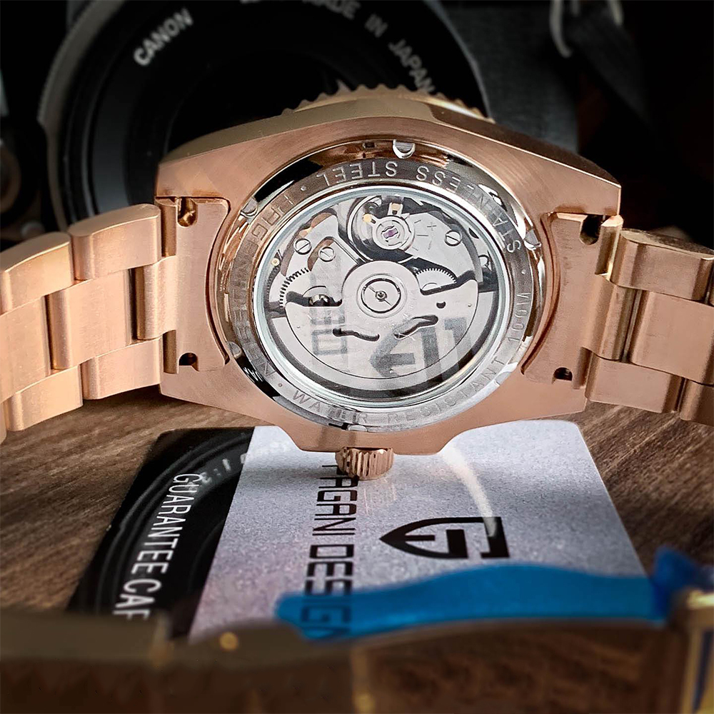 PAGANI DESIGN PD-1651 Automatic Men's Watches Mechanical Stainless Steel Fashion Wrist Watch with NH35A Movement Sapphire Ceramic Bezel