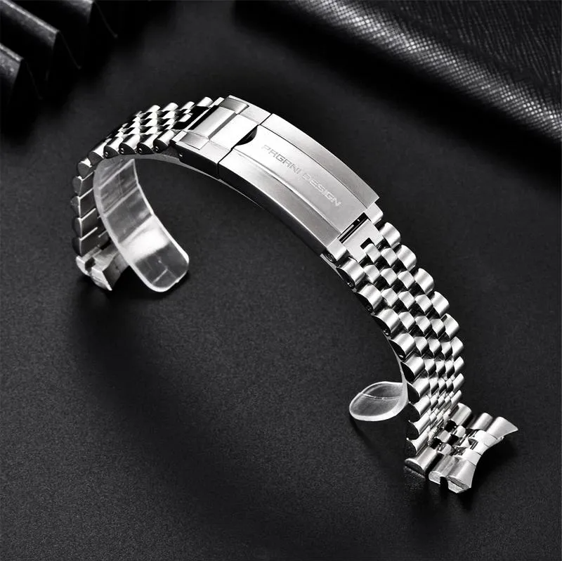 PAGANI DESIGN PD-1644 Men's Quartz Watches Chronograph Sports Wrist Watch with VK63 Movement Sapphire Ceramic Bezel Waterproof Stainless Steel Strap