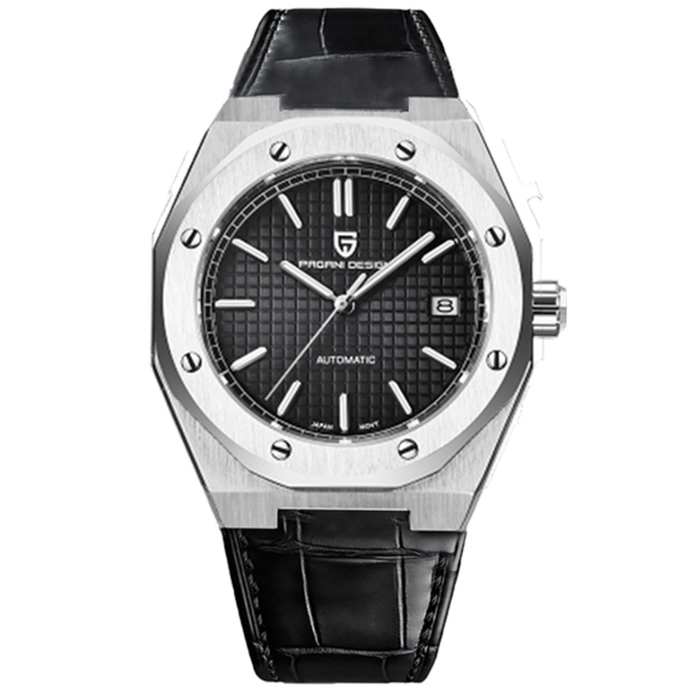 PAGANI DESIGN PD-1673 Automatic Men's Watches Mechanical Stainless Steel Waterproof Wrist Watch for Men NH35A Movt Synthetic Sapphire Dial Glass