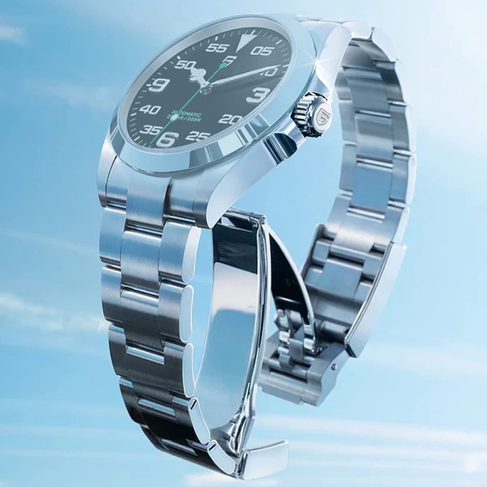 PAGANI DESIGN Men's Watches PD-1692 Automatic Mechanical 40MM Stainless Steel Wristwatches Sapphire Glass AR Coated Watches 20bar Waterproof