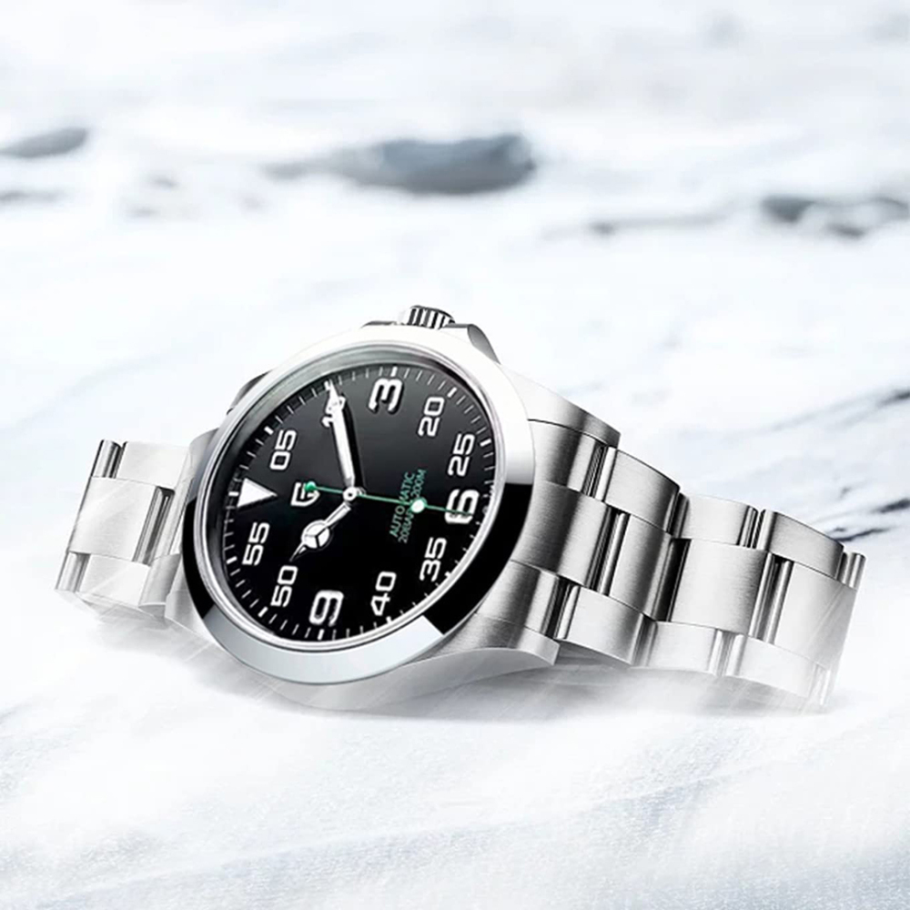 PAGANI DESIGN Men's Watches PD-1692 Automatic Mechanical 40MM Stainless Steel Wristwatches Sapphire Glass AR Coated Watches 20bar Waterproof