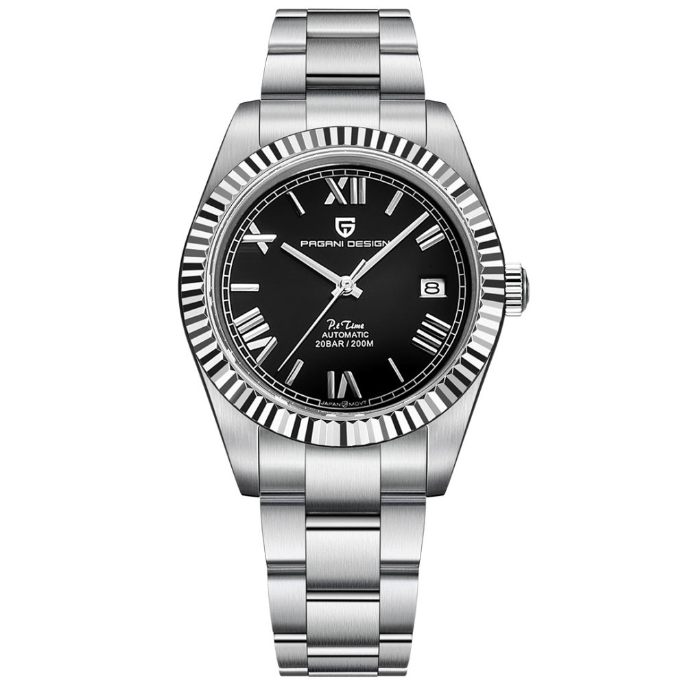 PAGANI DESIGN New Men's Automatic Watches 40mm full Stainless Steel Waterproof Mechanical Wrist Watch for Men PD1691