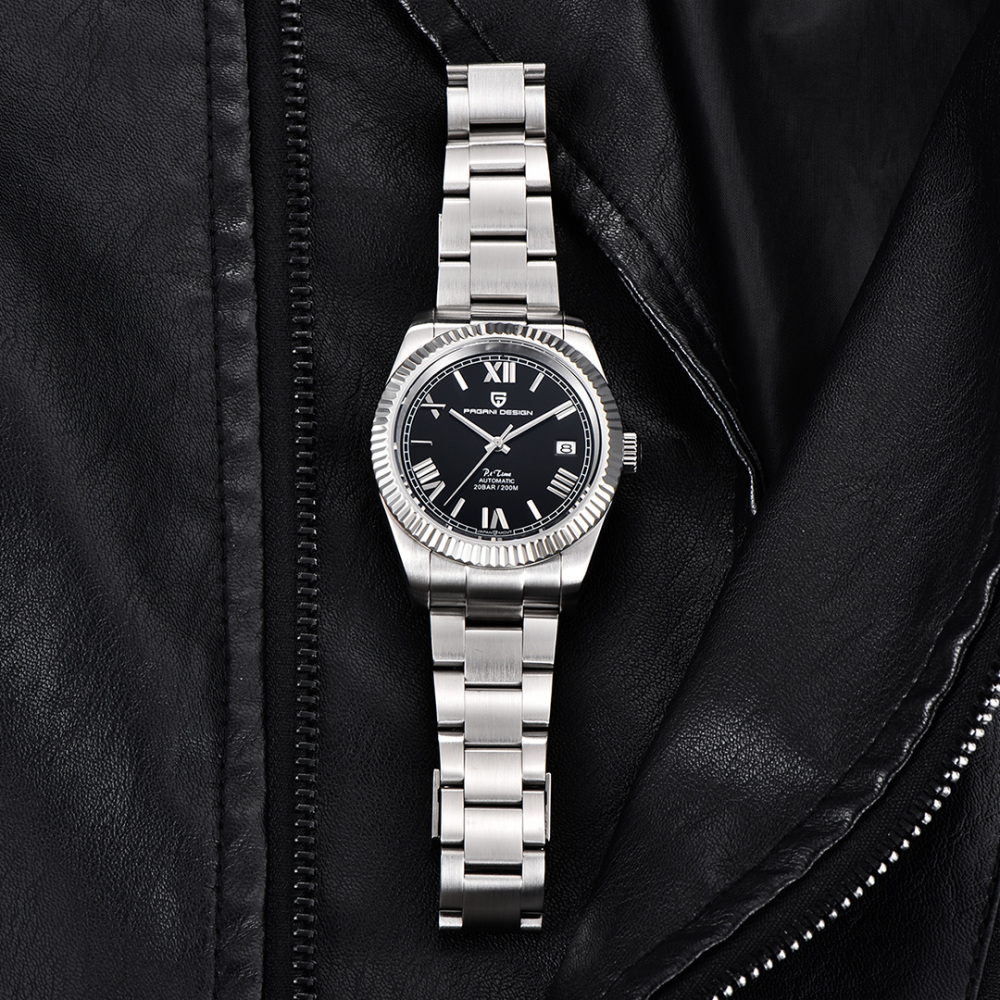 PAGANI DESIGN New Men's Automatic Watches 40mm full Stainless Steel Waterproof Mechanical Wrist Watch for Men PD1691