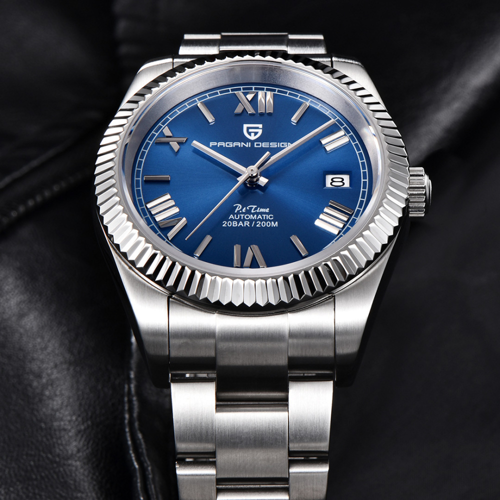 PAGANI DESIGN New Men's Automatic Watches 40mm full Stainless Steel Waterproof Mechanical Wrist Watch for Men PD1691