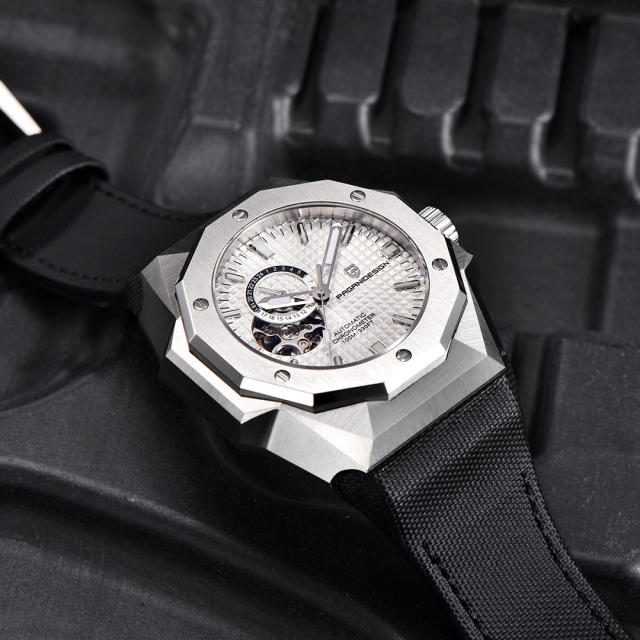 PAGANI DESIGN PD-YS010 Men's Automatic Watches 42mm Unique Stainless Steel Mechanical Wrist Watches for Men SEIKO NH39 Movement