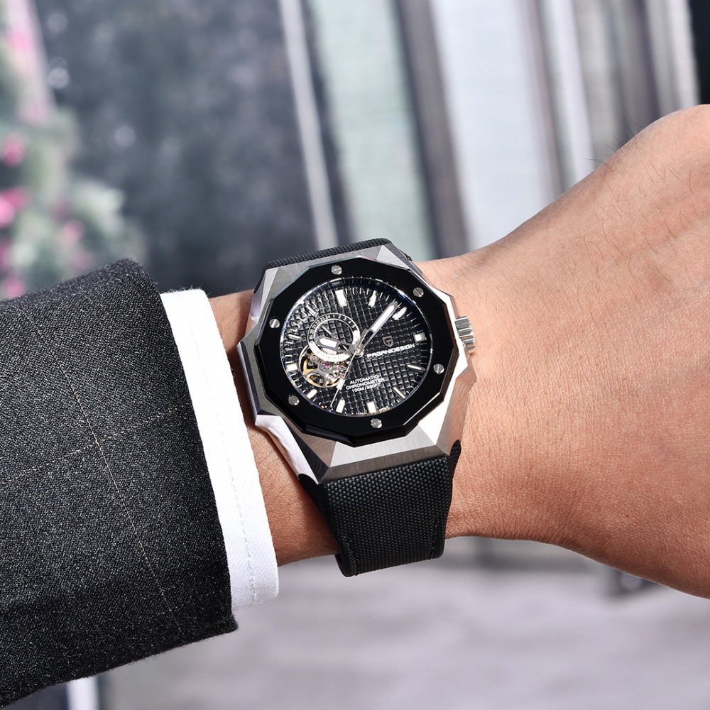 PAGANI DESIGN PD-YS010 Men's Automatic Watches 42mm Unique Stainless Steel Mechanical Wrist Watches for Men SEIKO NH39 Movement