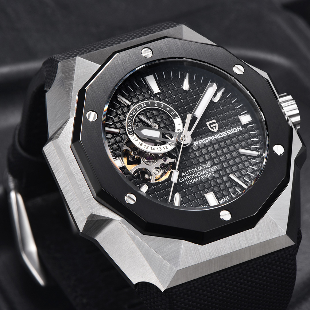 PAGANI DESIGN PD-YS010 Men's Automatic Watches 42mm Unique Stainless Steel Mechanical Wrist Watches for Men SEIKO NH39 Movement