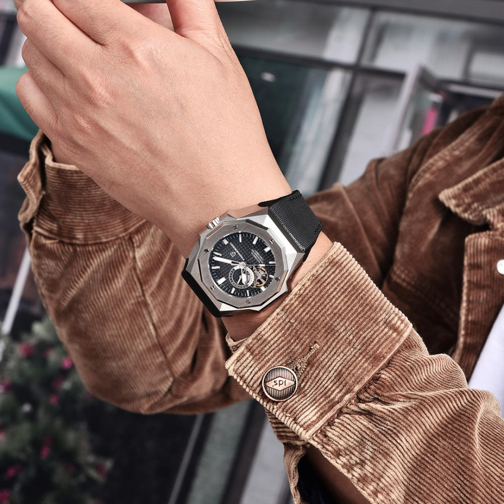 PAGANI DESIGN PD-YS010 Men's Automatic Watches 42mm Unique Stainless Steel Mechanical Wrist Watches for Men Japanese NH39 Movement