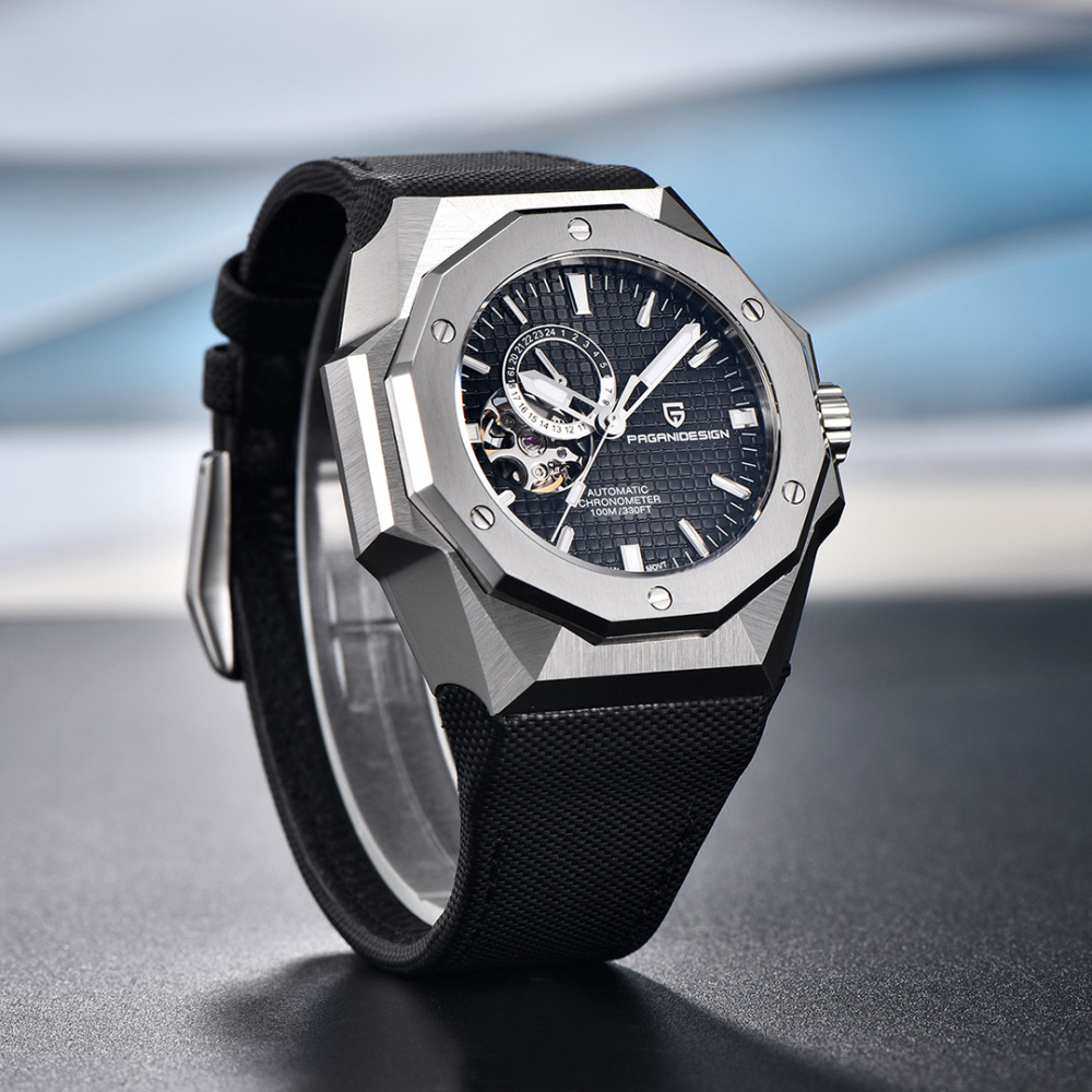 PAGANI DESIGN PD-YS010 Men's Automatic Watches 42mm Unique Stainless Steel Mechanical Wrist Watches for Men Japanese NH39 Movement