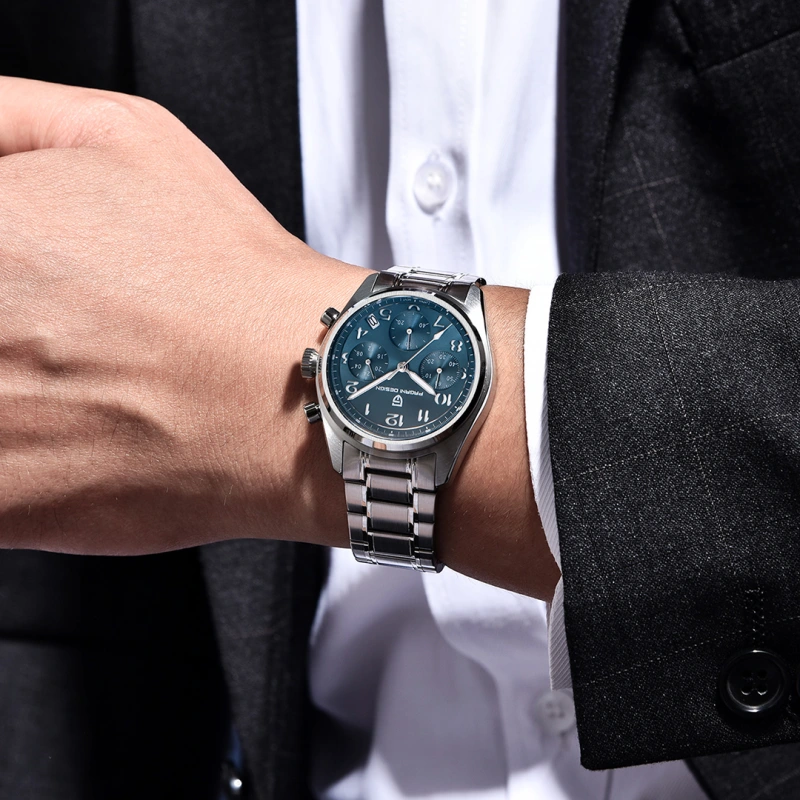 PAGANI DESIGN PD-1773 Men's Chronograph Quartz Watches 38MM Stainless Steel Elegant Sports Wristwatch VK63 Movet AR Sapphire Glass
