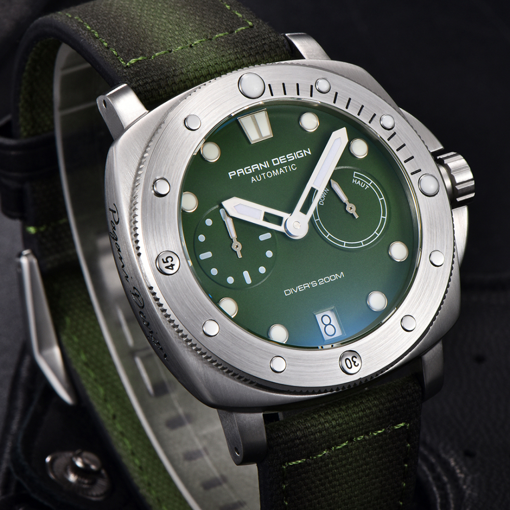 PAGANI DESIGN PD-1767 Men's Automatic Watches 41mm Stainless Steel Unique Waterproof Mechanical Sports Wrist Watch for Men Sapphire Glass With AR Coating