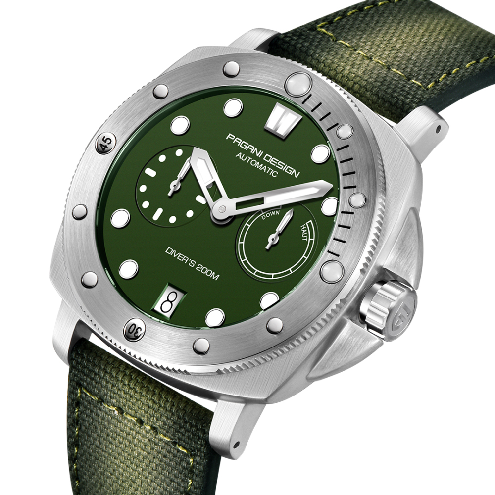 PAGANI DESIGN PD-1767 Men's Automatic Watches 41mm Stainless Steel Unique Waterproof Mechanical Sports Wrist Watch for Men Sapphire Glass With AR Coating