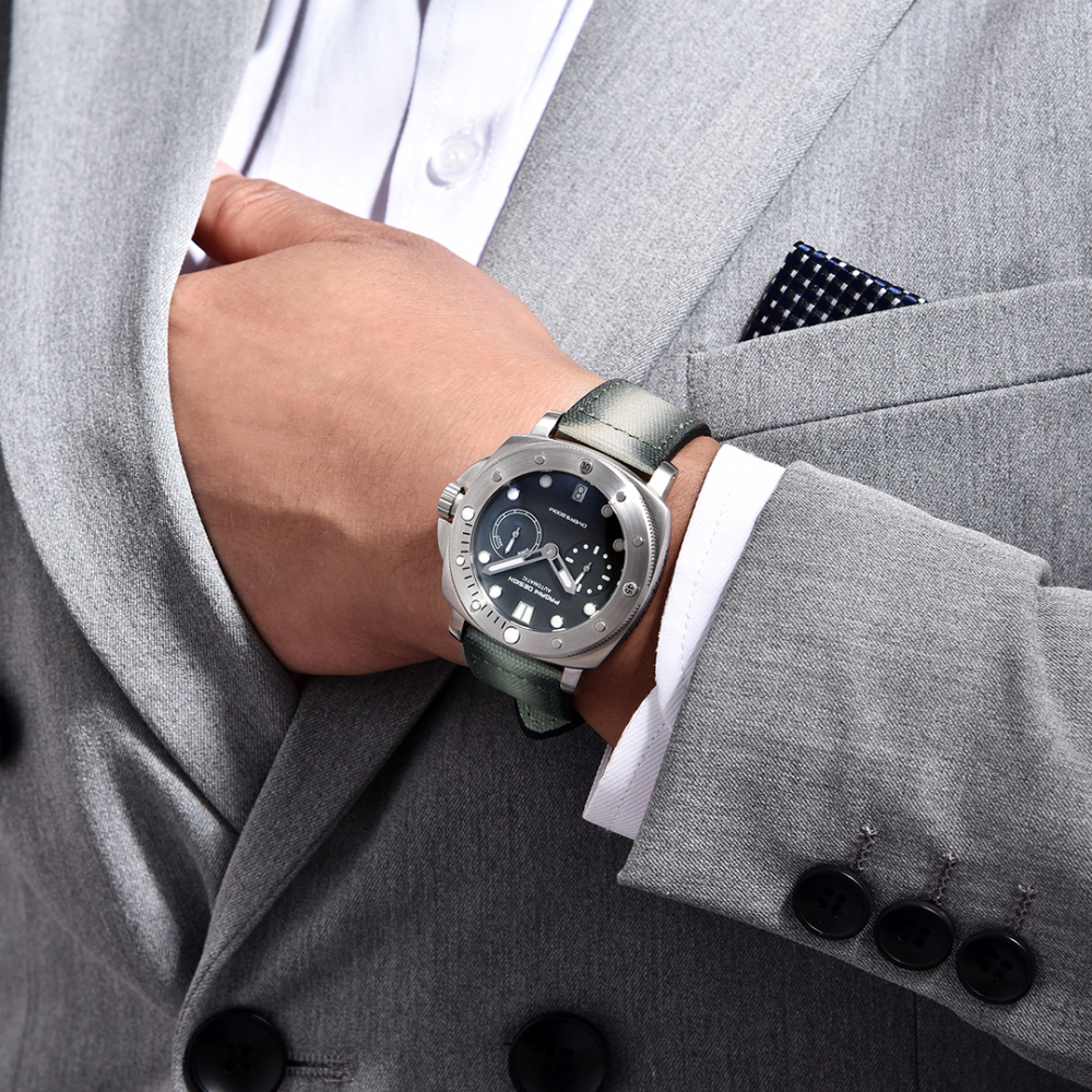 PAGANI DESIGN PD-1767 Men's Automatic Watches 41mm Stainless Steel Unique Waterproof Mechanical Sports Wrist Watch for Men Sapphire Glass With AR Coating
