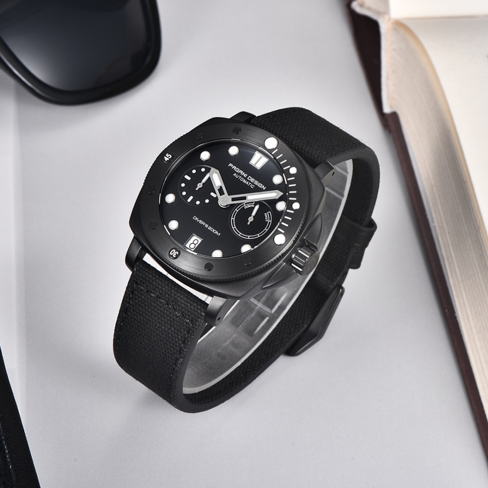 PAGANI DESIGN PD1767 Men's Automatic Watches 41mm Stainless Steel Unique Waterproof Mechanical Sports Wrist Watch for Men Sapphire Glass With AR Coating