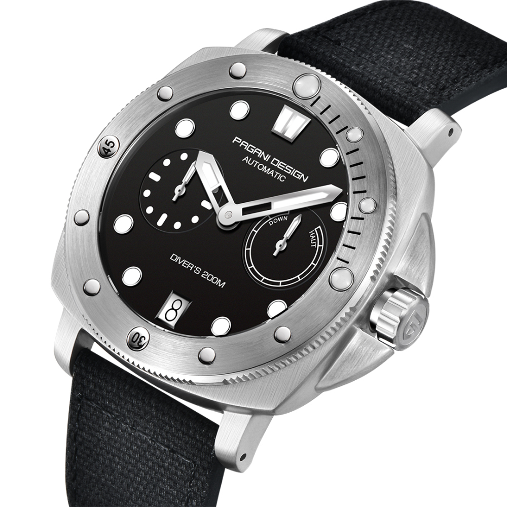 PAGANI DESIGN PD-1767 Men's Automatic Watches 41mm Stainless Steel Unique Waterproof Mechanical Sports Wrist Watch for Men Sapphire Glass With AR Coating