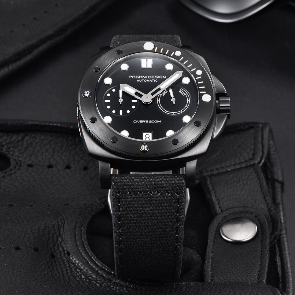 PAGANI DESIGN PD1767 Men's Automatic Watches 41mm Stainless Steel Unique Waterproof Mechanical Sports Wrist Watch for Men Sapphire Glass With AR Coating