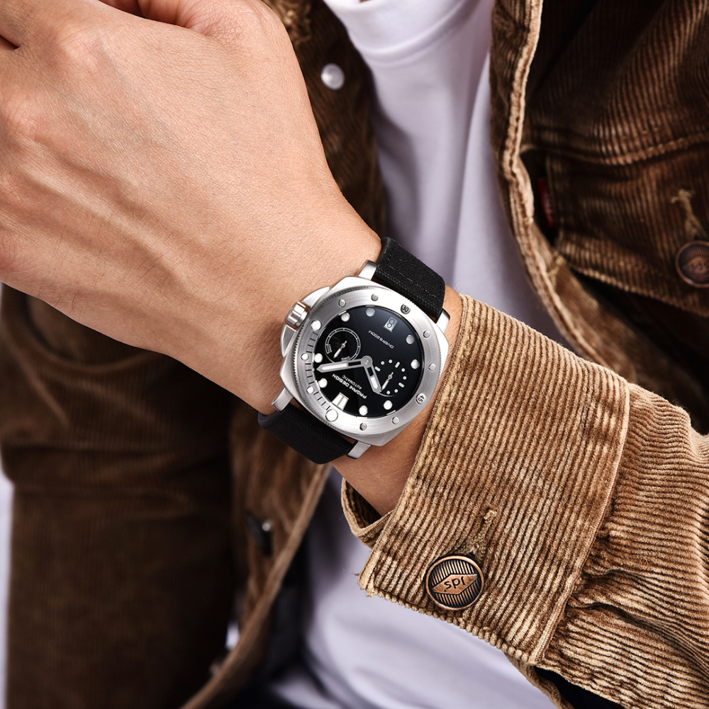 PAGANI DESIGN PD-1767 Men's Automatic Watches 41mm Stainless Steel Unique Waterproof Mechanical Sports Wrist Watch for Men Sapphire Glass With AR Coating