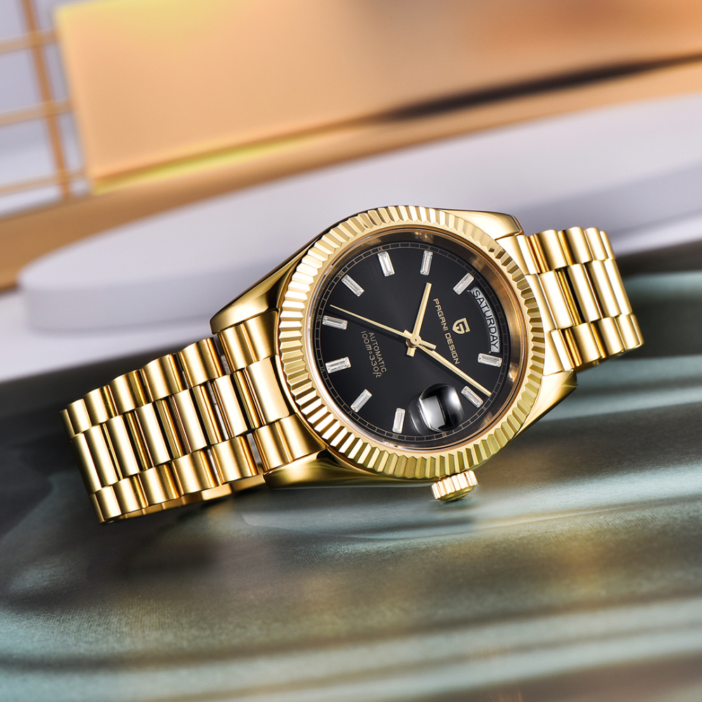 PAGANI DESIGN PD-1783 Men's Automatic Watches 40mm NH36A Mechanical Stainless Steel Luxury Wrist Watch for Men 100M Waterproof AR Coating