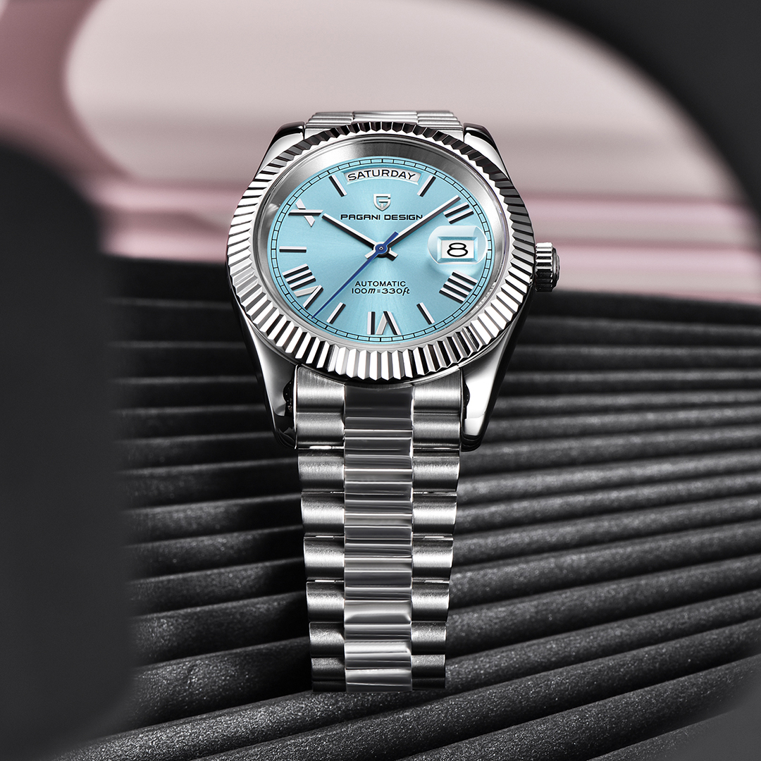 Pagani Design Men's Watch Automatic Mechanical mesh Belt Series Group Watch Japanese Quartz Casual dial Fashion Business Men's Sports Watch Waterproof PAGANI DESIGN Mens Watch Automatic Skeleton Chronograph Watch For Men  Rainbow