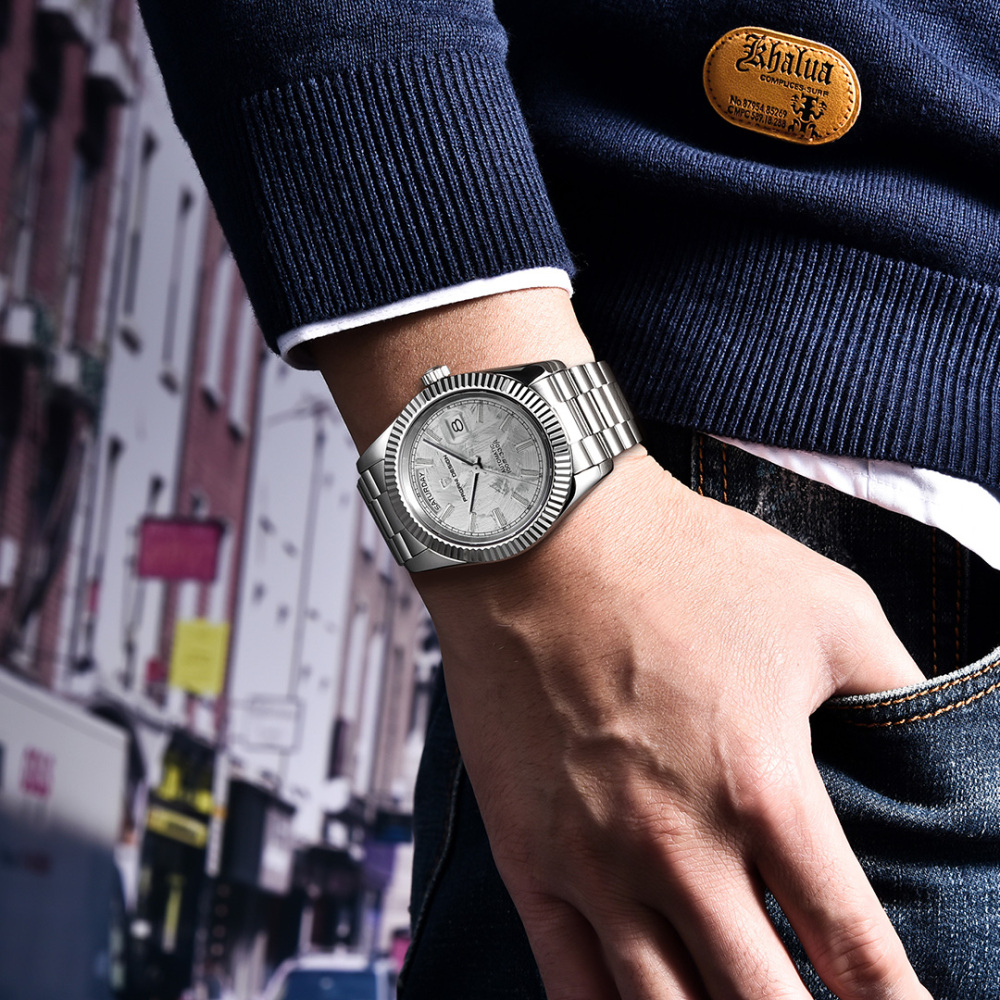 PAGANI DESIGN PD-1783 Men's Automatic Watches 40mm NH36A Mechanical Stainless Steel Luxury Wrist Watch for Men 100M Waterproof AR Coating