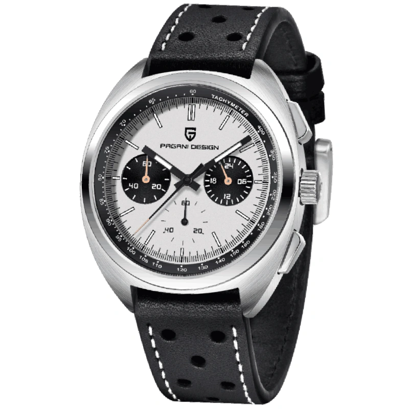 PAGANI DESIGN PD-1782 Men's Quartz Watches Chronograph Stainless Steel 40mm Sports Waterproof Wrist Watch for Men