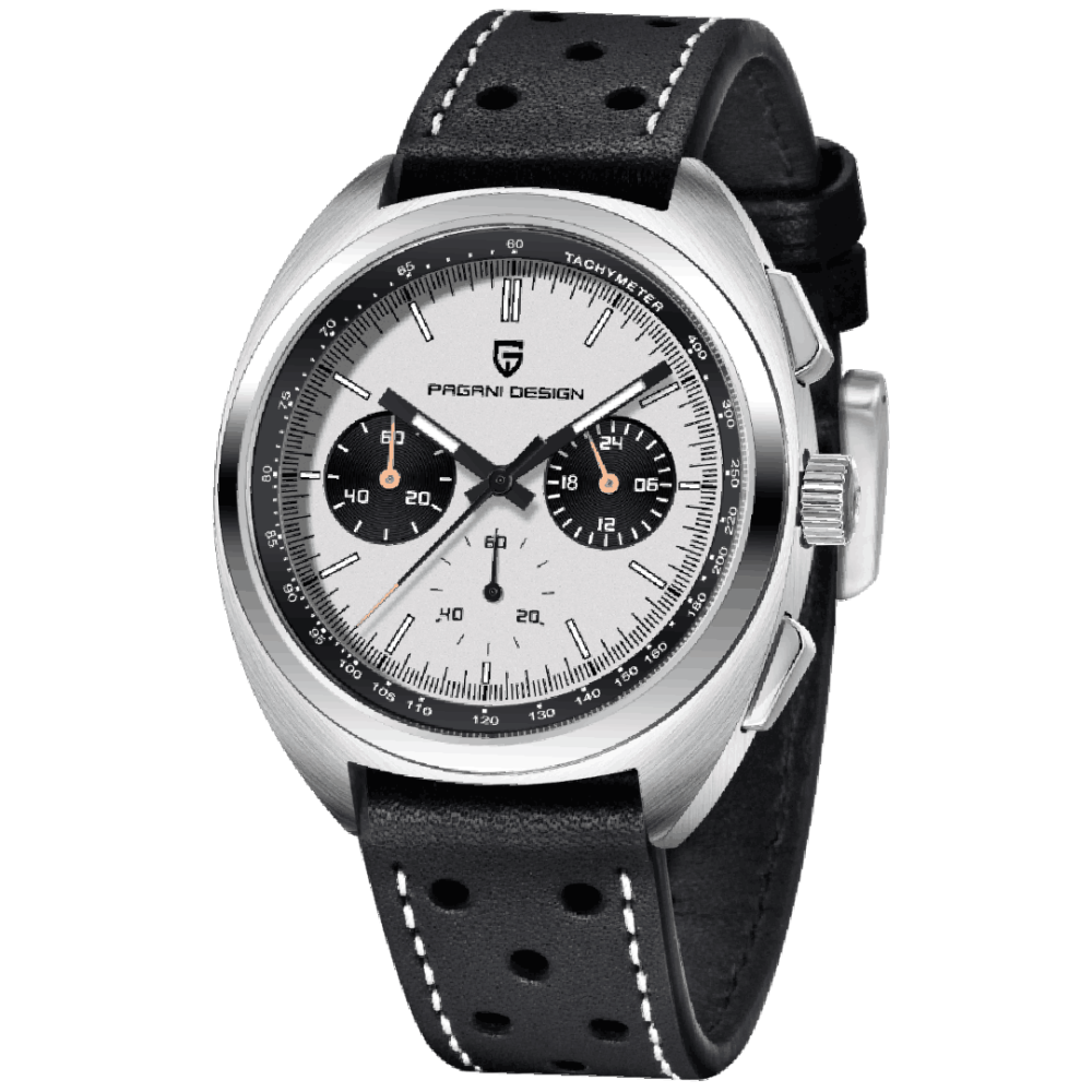 PAGANI DESIGN PD-1782 Men's Quartz Watches Chronograph Stainless Steel 40mm Sports Waterproof Wrist Watch for Men