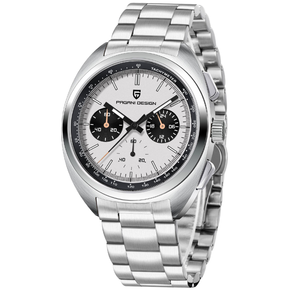 PAGANI DESIGN PD-1782 Men's Quartz Watches Chronograph Stainless Steel 40mm Sports Wrist Watch for Men