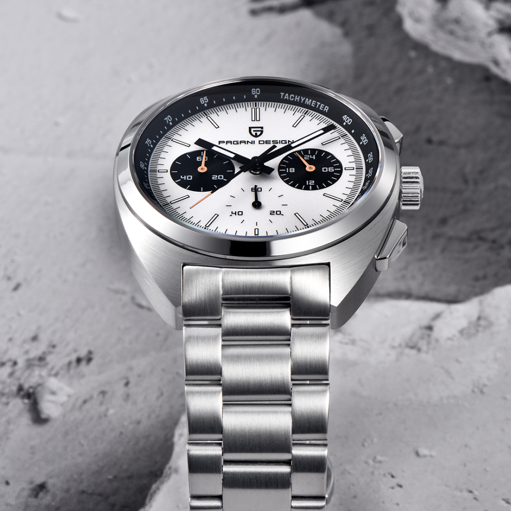 PAGANI DESIGN PD-1782 Men's Quartz Watches Chronograph Stainless Steel 40mm Sports Wrist Watch for Men