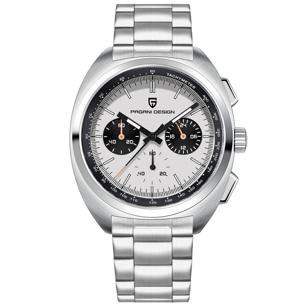 PAGANI DESIGN PD-1782 Men's Quartz Watches Chronograph Stainless Steel 40mm Sports Wrist Watch for Men