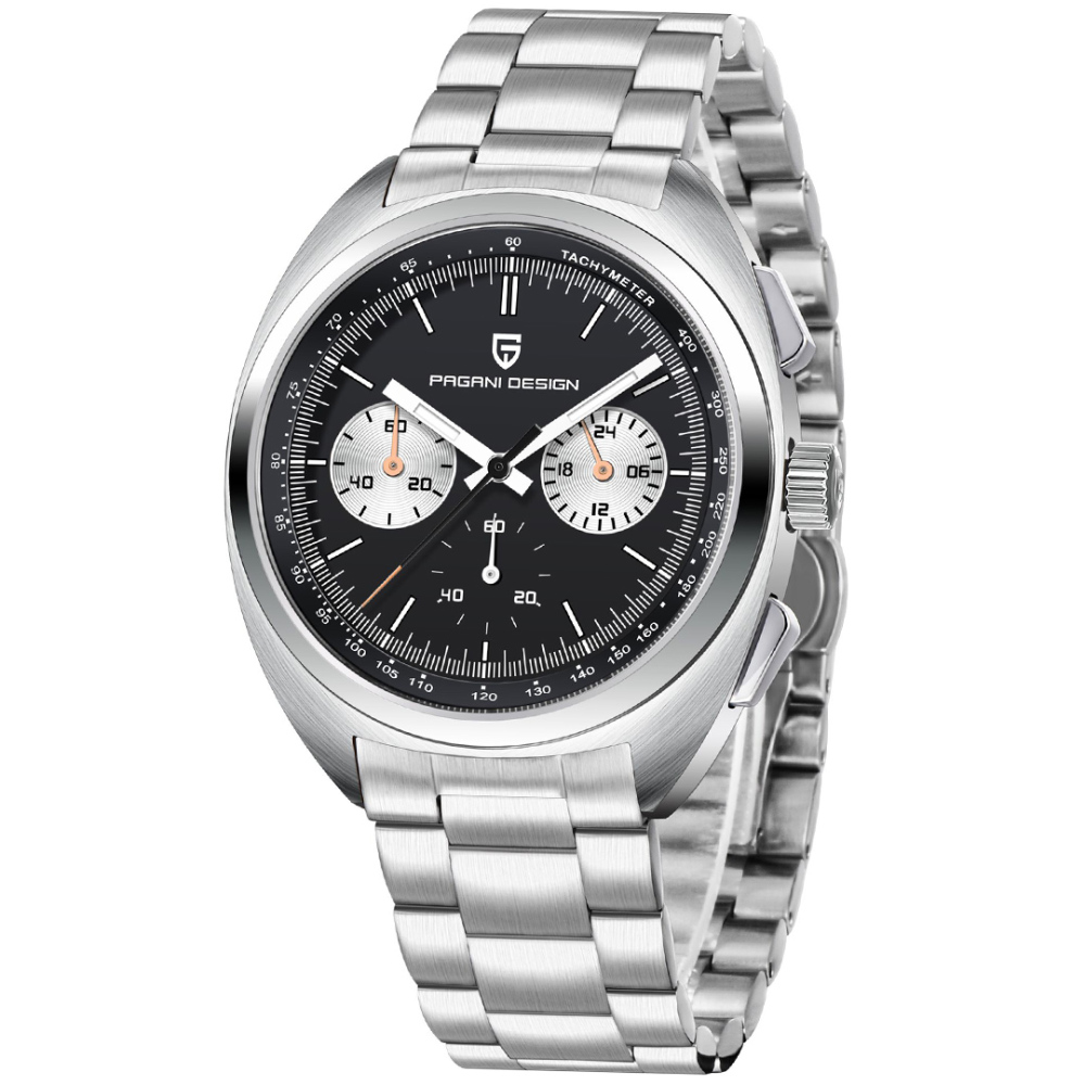 PAGANI DESIGN PD-1782 Men's Quartz Watches Chronograph Stainless Steel 40mm Sports Wrist Watch for Men