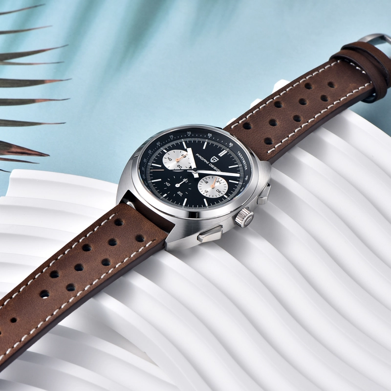 PAGANI DESIGN PD-1782 Men's Quartz Watches Chronograph Stainless Steel 40mm Sports Waterproof Wrist Watch for Men